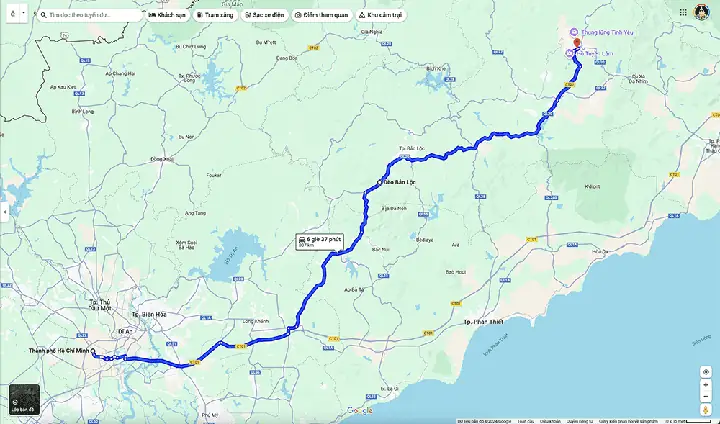 Từ Tp.hồ Chí Minh Đến Đà Lạt Bao Nhiêu Km?