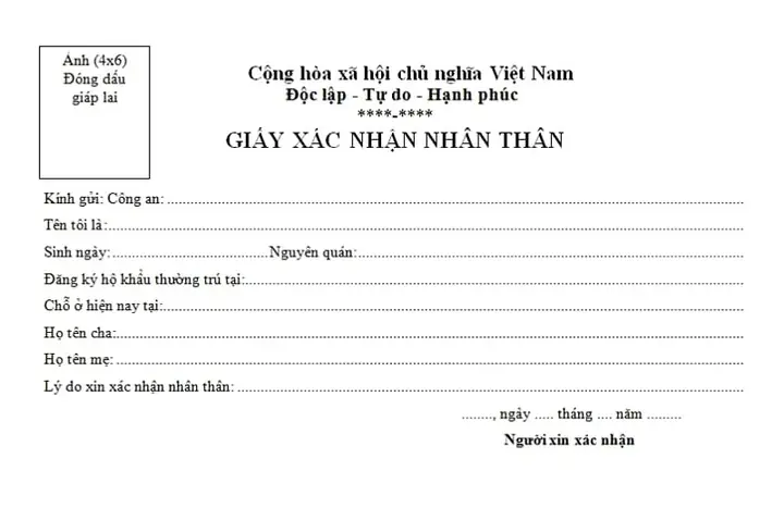 Giấy Xác Nhận Nhân Thân Đi Máy Bay Là Gì?