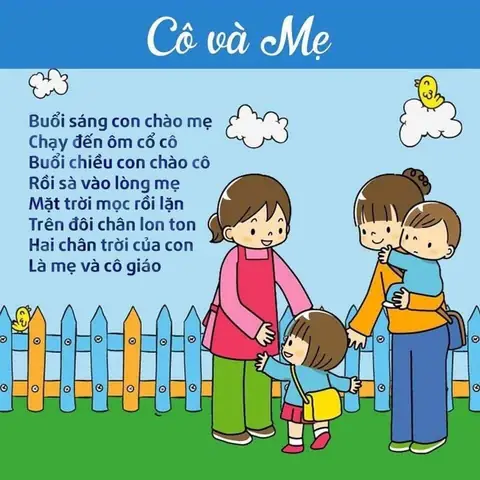 Tranh Minh Họa Bài Thơ Mẹ Và Cô Tranh Minh Họa Bài Thơ Mẹ Và Cô