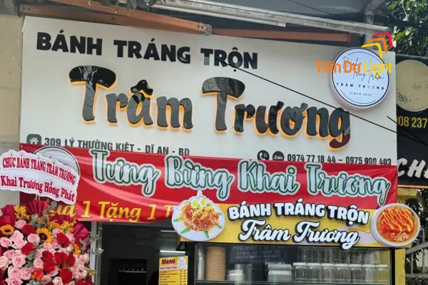 Tổng Hợp Mẫu Biển Quảng Cáo Bánh Tráng Trộn Đẹp Độc Đáo