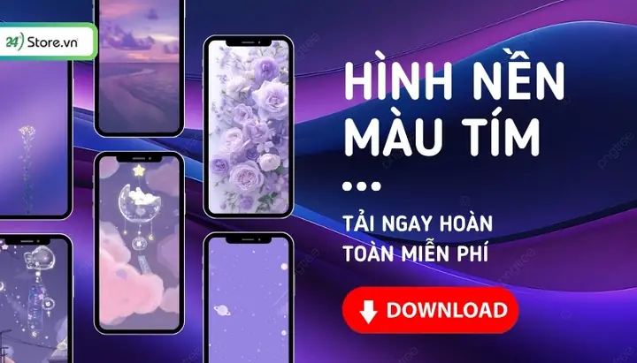Top 199+ Hình Nền Màu Tím Đẹp Nhất, Tải Miễn Phí Ngay