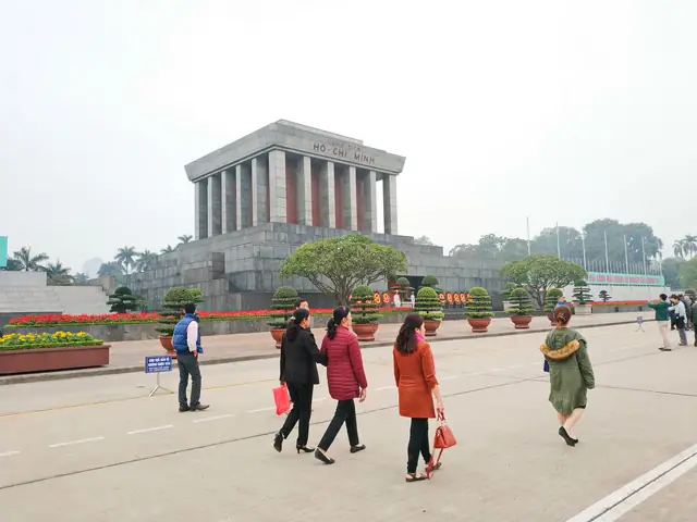 The Ho Chi Minh City Mausoleum In Hanoi. Photo: Tuan Son / Tuoi Tre News