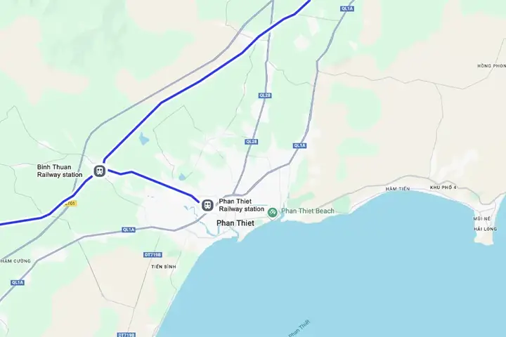 Ho Chi Minh City To Phan Thiet Train (by Vietnam Railway)