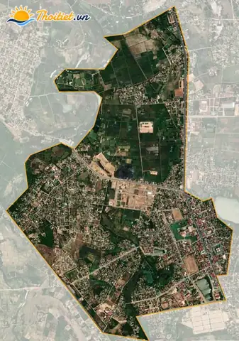 Thị Trấn Hoàn Lão Nhìn Từ Vệ Tinh
