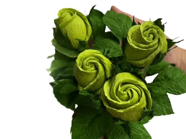 Bó Hoa Giấy Crepe Tự Làm