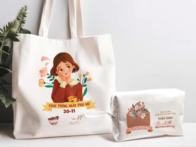 Túi Vải Canvas Tự Vẽ