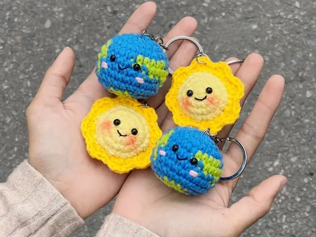 Móc Khóa Len Tặng Mẹ 20/10