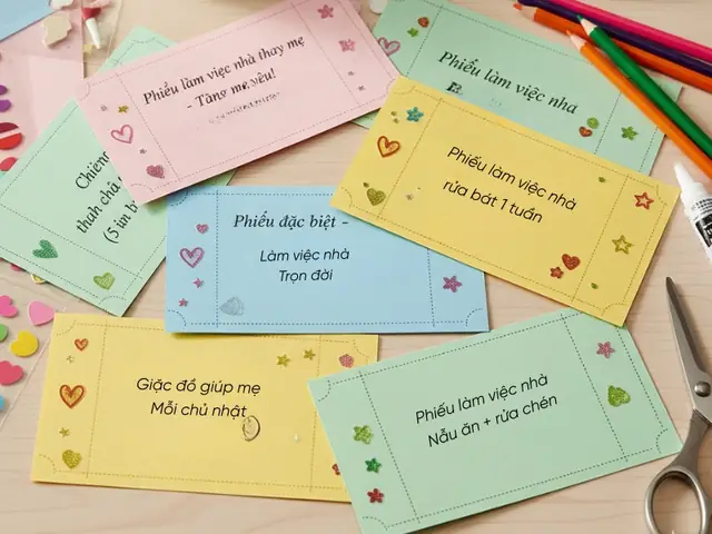 Phiếu “làm Việc Nhà Thay Mẹ”