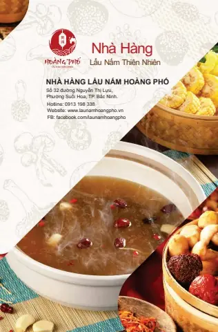 Menu Lẩu Nấm Hoàng Phố - Bắc Ninh