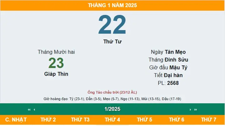 Cúng Ông Công Ông Táo Năm 2025 Ngày Giờ Nào Tốt?