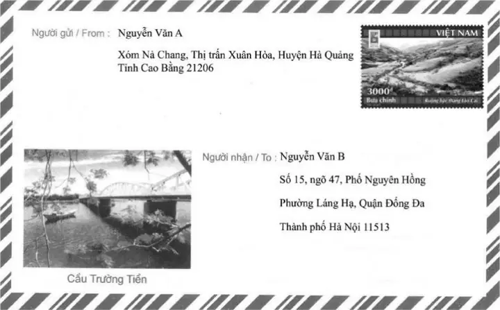 Mẫu Bưu Gửi Không Có Ô Dành Riêng Cho Mã Bưu Chính Mẫu Bưu Gửi Không Có Ô Dành Riêng Cho Mã Bưu Chính