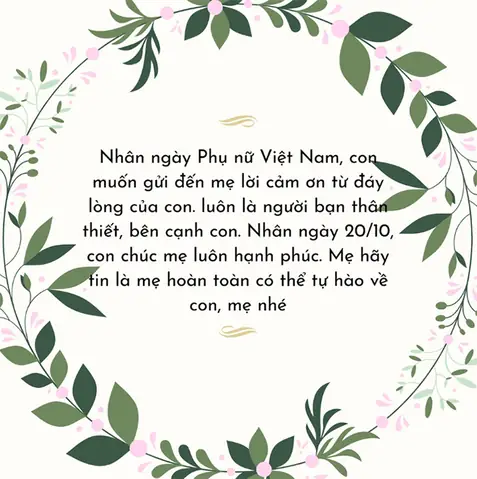 Hình Ảnh Cho Mẫu Thiệp 20 10 Tự Làm Tặng Mẹ: