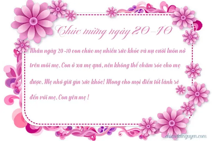Hình Ảnh Cho Mẫu Thiệp 20 10 Tự Làm Tặng Mẹ: