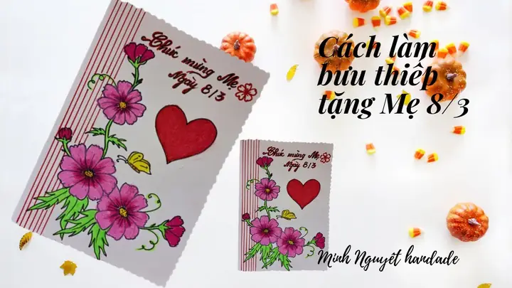 Hình Ảnh Cho Mẫu Thiệp 20 10 Tự Làm Tặng Mẹ: