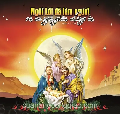 Mẫu Thiệp Giáng Sinh Công Giáo