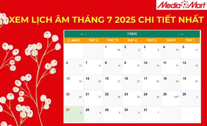 Lịch Âm Tháng 7 2025: Ngày Tốt, Ngày Xấu Chi Tiết Nhất