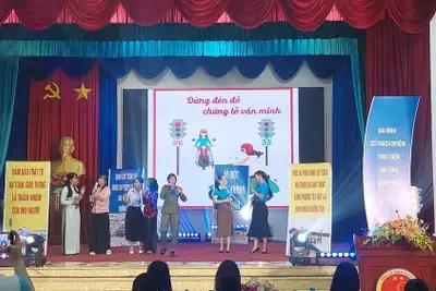 Một Tiết Mục Tại Chương Trình. (ảnh: Hội Liên Hiệp Phụ Nữ Việt Nam Cung Cấp) Một Tiết Mục Tại Chương Trình. (ảnh: Hội Liên Hiệp Phụ Nữ Việt Nam Cung Cấp)