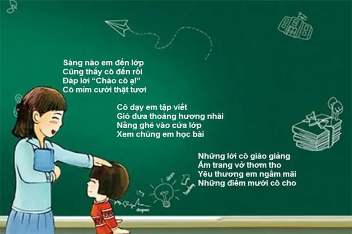 Những Bài Thơ Hay Về Ngày 20 Tháng 10 – Dành Tặng Cô Giáo