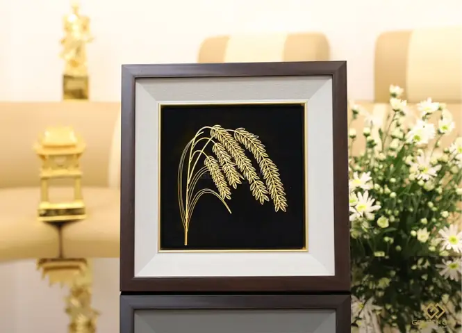 Tranh Bông Lúa Mạ Vàng Tranh Bông Lúa Mạ Vàng