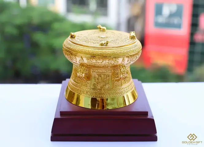 Mô Hình Trống Đồng Mạ Vàng Mô Hình Trống Đồng Mạ Vàng