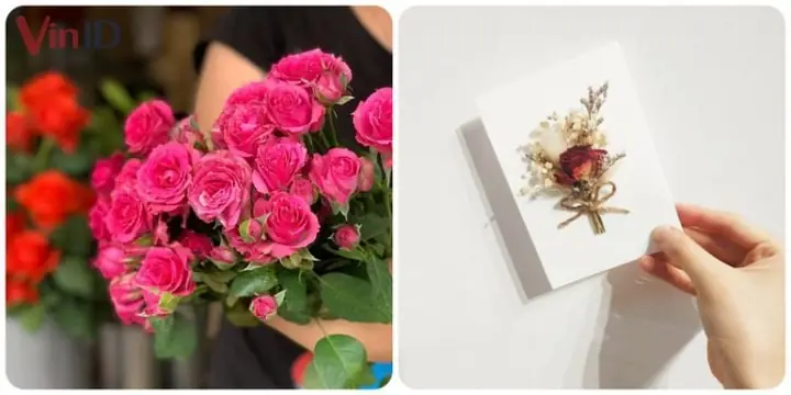 Thẻ Gift Card Vinid Kèm Hoa Tươi Và Thiệp