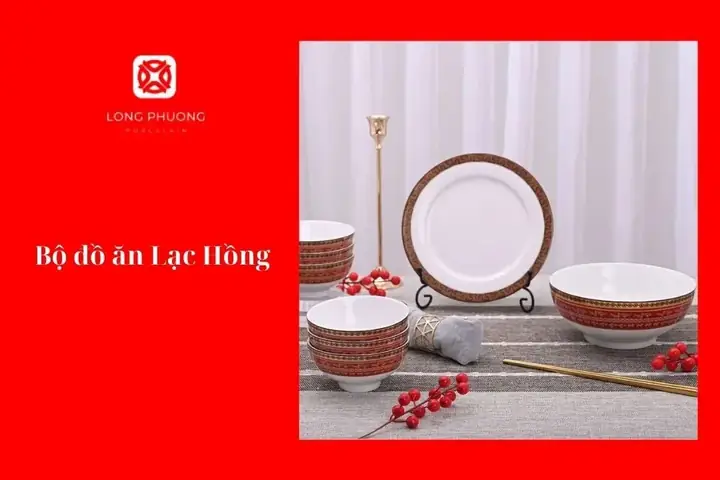 Bộ Đồ Ăn Lạc Hồng