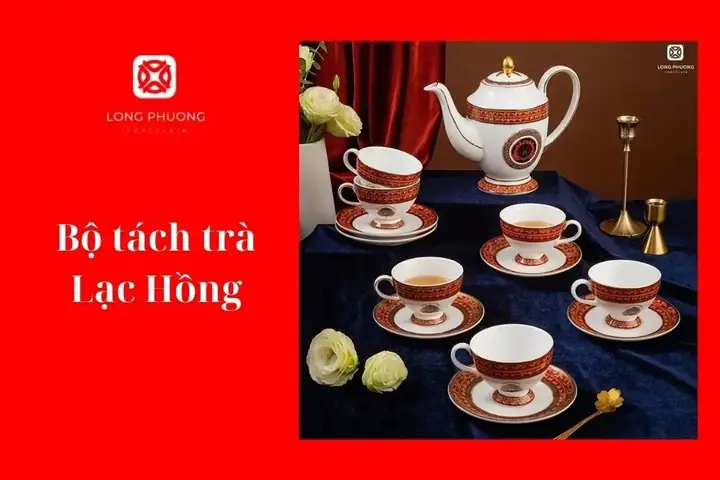 Bộ Tách Trà Lạc Hồng
