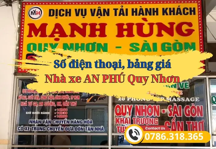 Xe Mạnh Hùng Quy Nhơn: Số Điện Thoại Và Bảng Giá 2025 - Xe Du ...