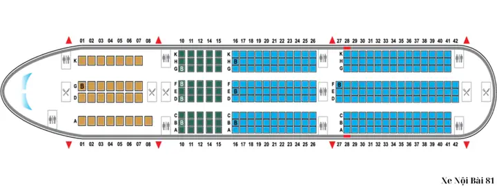 Số Ghế Trên Máy Bay Vietnam Airline: Sơ Đồ Chi Tiết Từ Xe Nội Bài 81