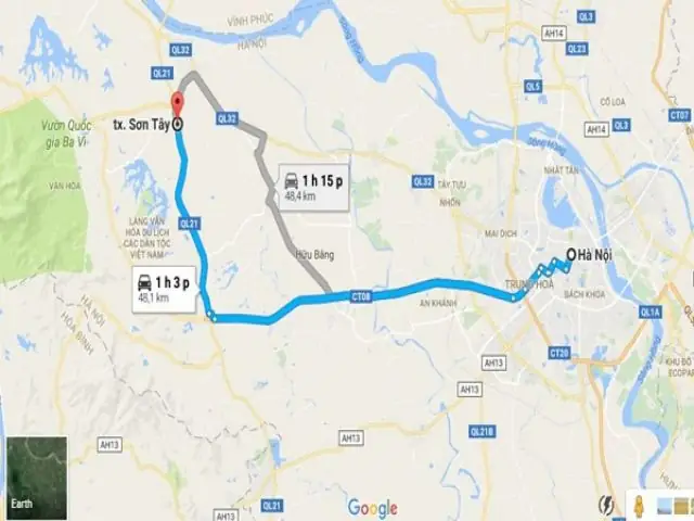 Từ Hà Nội Đi Sơn Tây Bao Nhiêu Km?