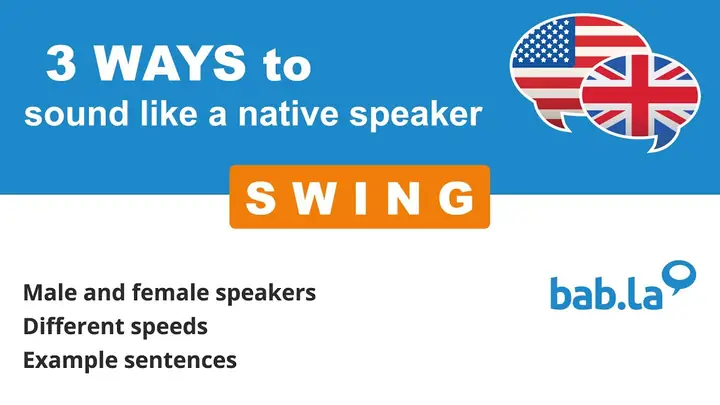 Swing - Nghĩa Trong Tiếng Tiếng Việt - Từ Điển Bab.la Swing - Nghĩa Trong Tiếng Tiếng Việt - Từ Điển Bab.la