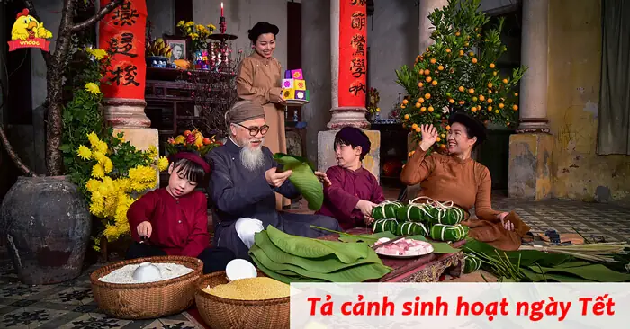 Tả Cảnh Sinh Hoạt Ngày Tết Lớp 6 Hay Nhất (13 Mẫu) - Vndoc.com