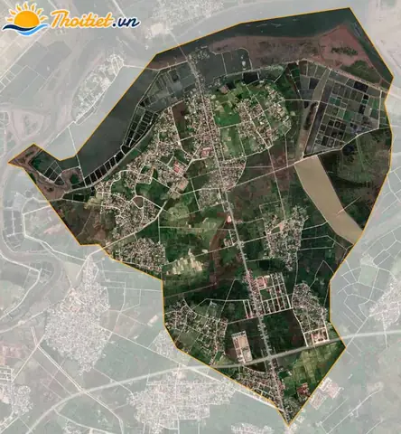 Xã Thạch Hạ Nhìn Từ Vệ Tinh