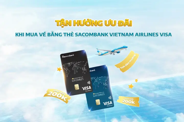 Được Hoàn Tiền Khi Mua Vé Bằng Thẻ Sacombank Vietnam Airlines ...