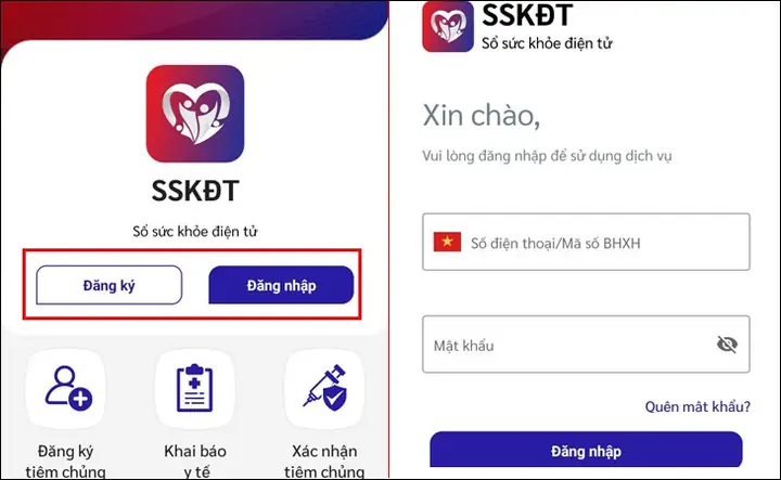 Xem Trên App Sổ Sức Khỏe Điện Tử