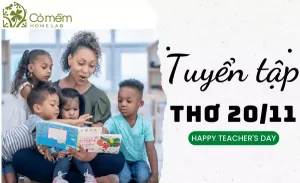25+ Bài Thơ 20/11 Ngắn Tri Ân Thầy Cô, Viết Báo Tường #số1