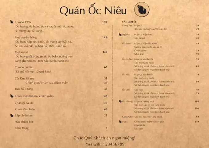 Xác Định Kiểu Dáng Menu