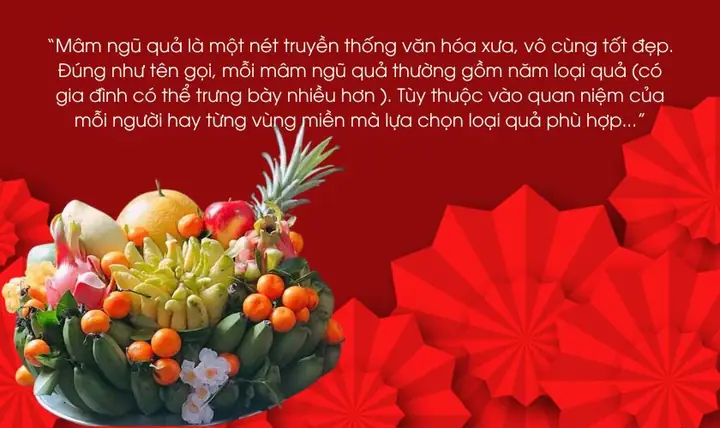 Thuyết Trình Về Mâm Ngũ Quả Ngày Tết Chủ Đề Gia Đình