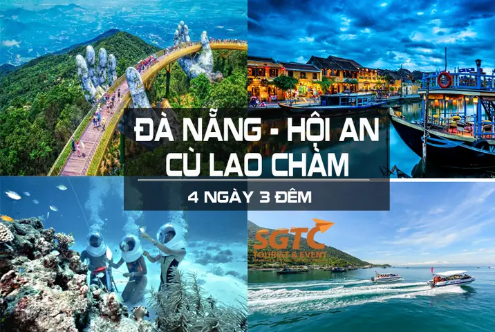 Tour Du Lịch Đà Nẵng - Hội An - Bà Nà 4 Ngày 3 Đêm Vé Máy Bay