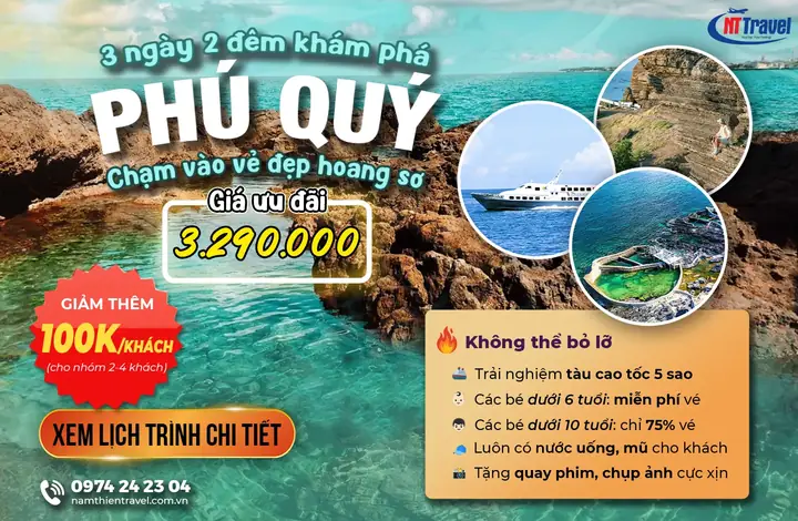 Tour Đảo Phú Quý 3 Ngày 2 Đêm - Giá Trọn Gói Chỉ 3.290k | Check ...