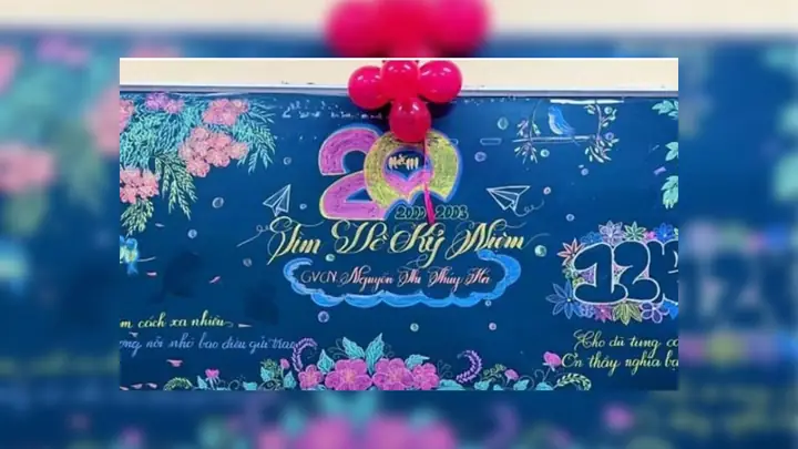Mẫu Trang Trí Bảng 20/11 Sử Dụng Bóng Bay Mẫu Trang Trí Bảng 20/11 Sử Dụng Bóng Bay