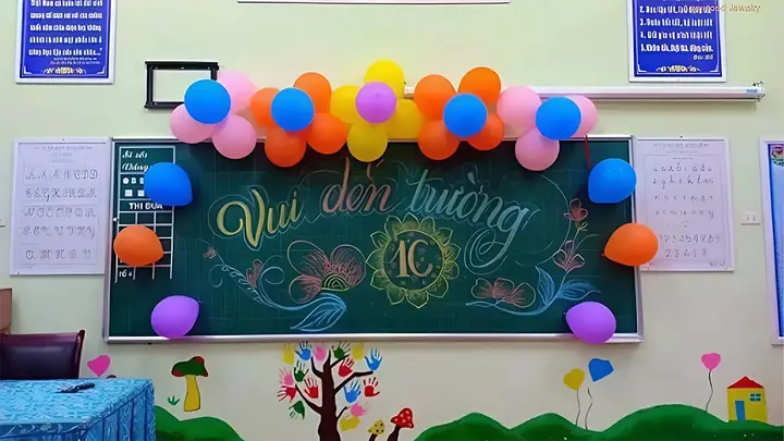 Mẫu Trang Trí Bảng 20/11 Sử Dụng Bóng Bay Mẫu Trang Trí Bảng 20/11 Sử Dụng Bóng Bay