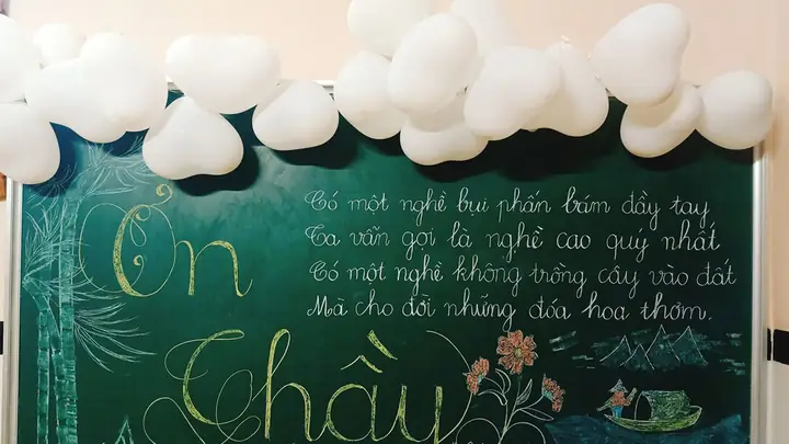 Mẫu Trang Trí Bảng 20/11 Sử Dụng Bóng Bay Mẫu Trang Trí Bảng 20/11 Sử Dụng Bóng Bay