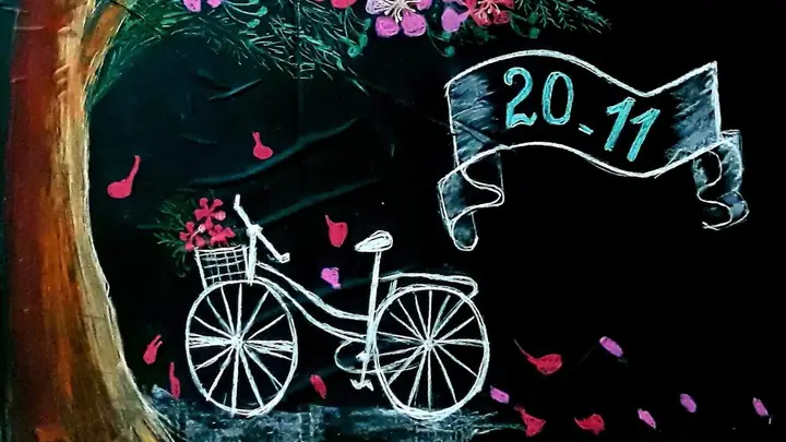 Mẫu Trang Trí Bảng 20/11 Sử Dụng Phấn Mẫu Trang Trí Bảng 20/11 Sử Dụng Phấn