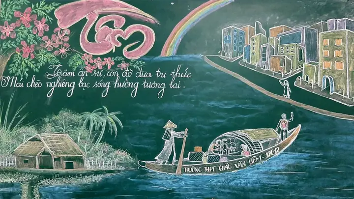 Mẫu Trang Trí Bảng 20/11 Theo Chủ Đề “vượt Sóng” Mẫu Trang Trí Bảng 20/11 Theo Chủ Đề “vượt Sóng”