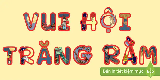 Bảng Chữ Trang Trí Tết Trung Thu Xinh Xắn - Twinkl