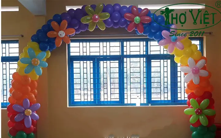 Trang Trí Cửa Lớp Mầm Non Bằng Bong Bóng Bay Trang Trí Cửa Lớp Mầm Non Bằng Bong Bóng Bay