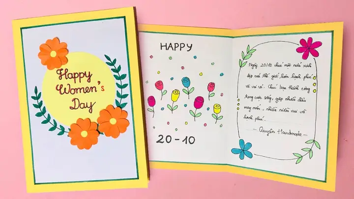 Cách Trang Trí Thiệp 20-10 Đẹp Và Ý Nghĩa