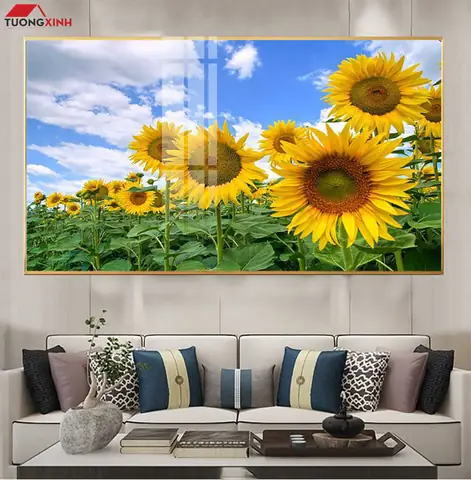 Tranh Treo Tường Cánh Đồng Hoa Hướng Dương Tg1457 - Tường ... Tranh Treo Tường Cánh Đồng Hoa Hướng Dương Tg1457 - Tường ...