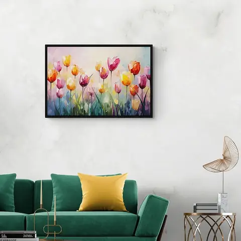 Tranh Hoa Tulip Sơn Dầu